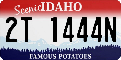 ID license plate 2T1444N