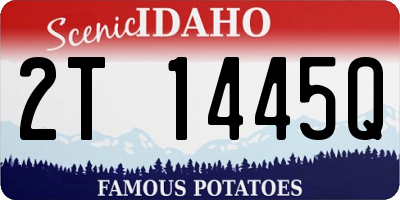 ID license plate 2T1445Q