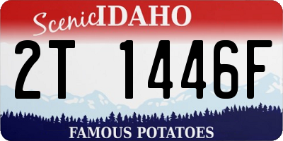 ID license plate 2T1446F