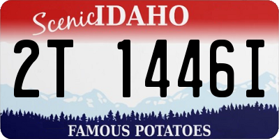 ID license plate 2T1446I