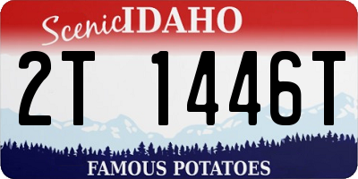 ID license plate 2T1446T