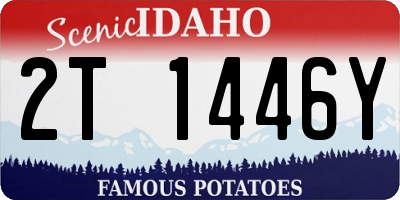ID license plate 2T1446Y