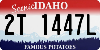 ID license plate 2T1447L