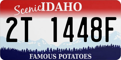 ID license plate 2T1448F