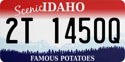 ID license plate 2T1450Q