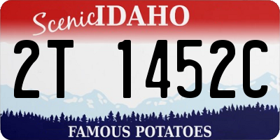 ID license plate 2T1452C
