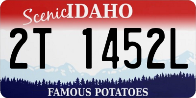 ID license plate 2T1452L