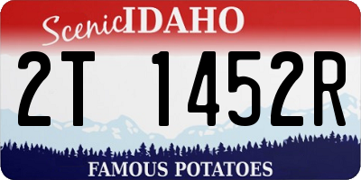 ID license plate 2T1452R