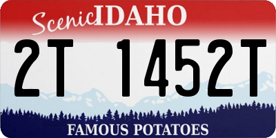ID license plate 2T1452T