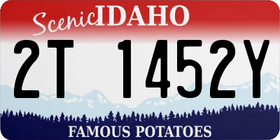 ID license plate 2T1452Y