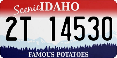 ID license plate 2T1453O
