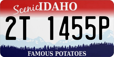 ID license plate 2T1455P