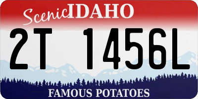 ID license plate 2T1456L