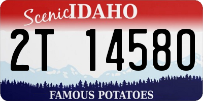 ID license plate 2T1458O
