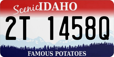 ID license plate 2T1458Q