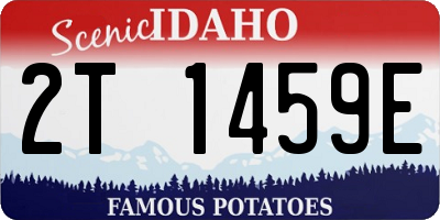 ID license plate 2T1459E