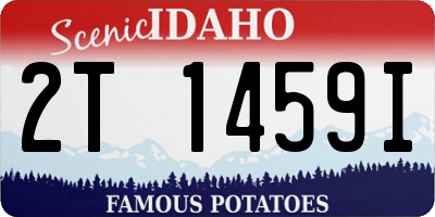 ID license plate 2T1459I