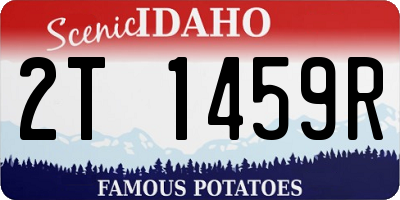 ID license plate 2T1459R