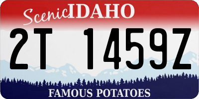 ID license plate 2T1459Z