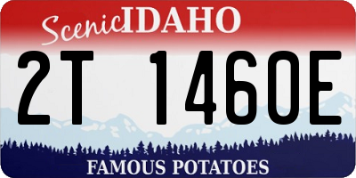 ID license plate 2T1460E