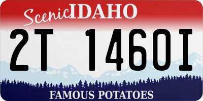 ID license plate 2T1460I