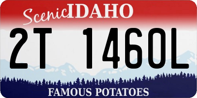 ID license plate 2T1460L