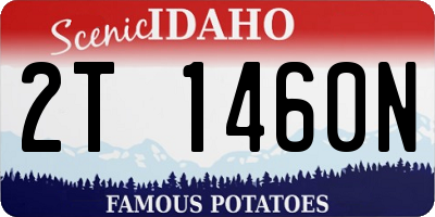 ID license plate 2T1460N