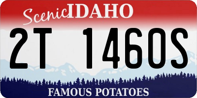 ID license plate 2T1460S