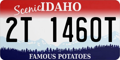 ID license plate 2T1460T
