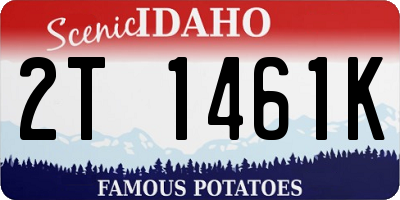 ID license plate 2T1461K
