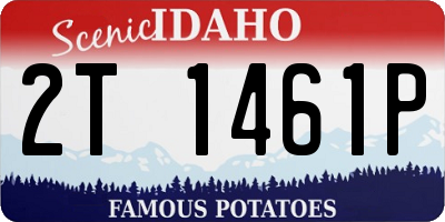 ID license plate 2T1461P