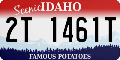 ID license plate 2T1461T