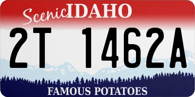 ID license plate 2T1462A