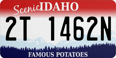 ID license plate 2T1462N