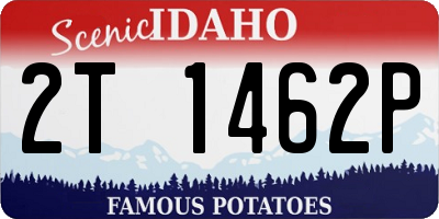 ID license plate 2T1462P