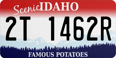ID license plate 2T1462R