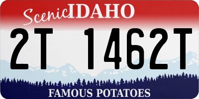 ID license plate 2T1462T