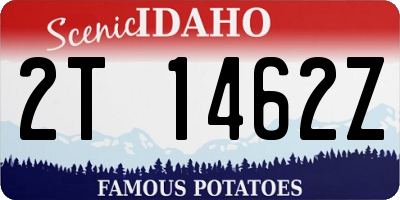 ID license plate 2T1462Z