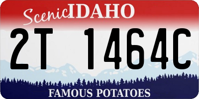 ID license plate 2T1464C