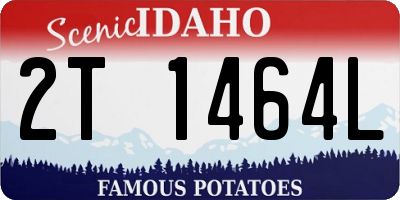 ID license plate 2T1464L