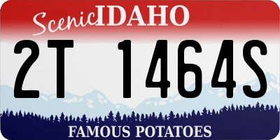 ID license plate 2T1464S