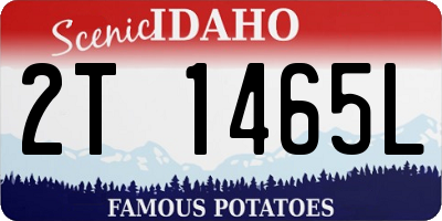 ID license plate 2T1465L