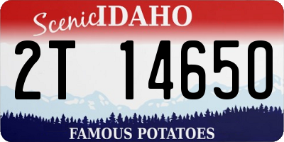 ID license plate 2T1465O