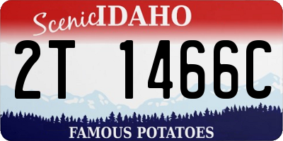 ID license plate 2T1466C