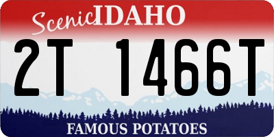 ID license plate 2T1466T