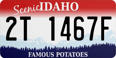 ID license plate 2T1467F