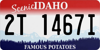 ID license plate 2T1467I