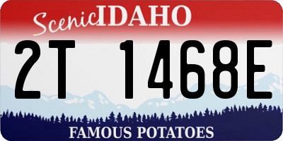 ID license plate 2T1468E