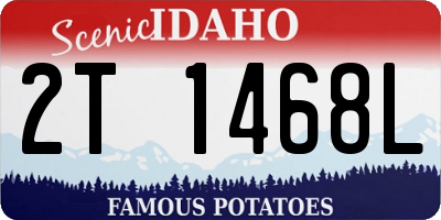 ID license plate 2T1468L