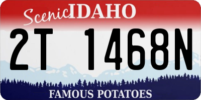 ID license plate 2T1468N
